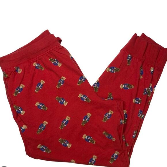 Polo Ralph Lauren Men's All Over Polo Bear Cotton Sleep Jogger Pants NWT SZ L - Picture 9 of 9